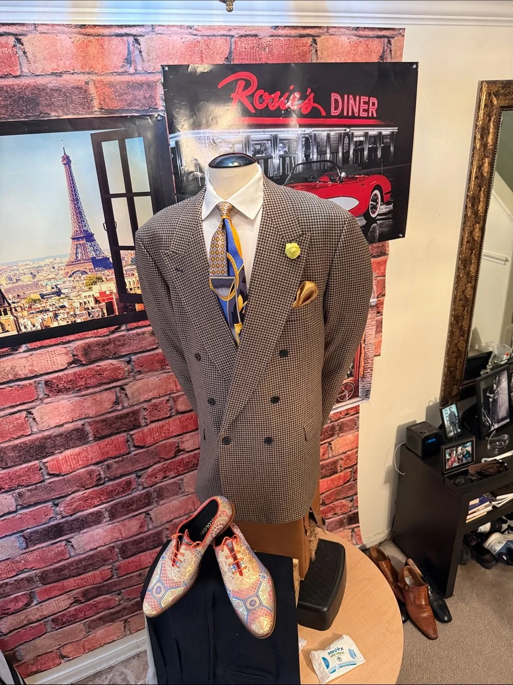 LEVETI Made in Italy Double Breasted Coat